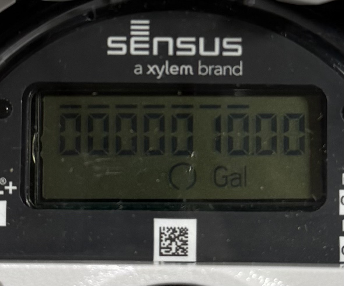 Meter Screen with lid open